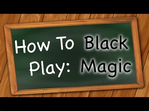 how to play the black magic game|black magic guessing game.